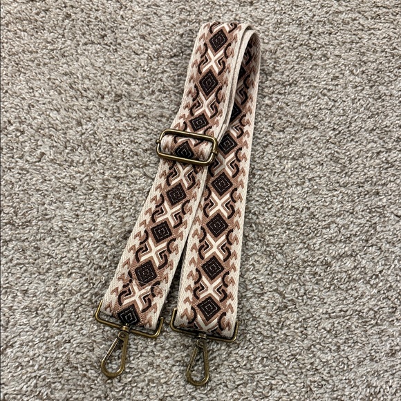 Handbags - Geometric Patterned Bag Strap
